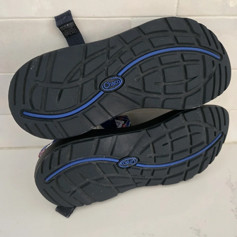 EUC Chaco Festival Collection Z/1 Classic Sandal Adjustable Waterproof Blue Red - Picture 8 of 8